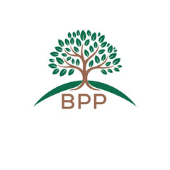 Initial BPP Letter Linked Logo for business and company identity. Modern BPP Letter Logo Vector Template with modern trendy golden logo.
