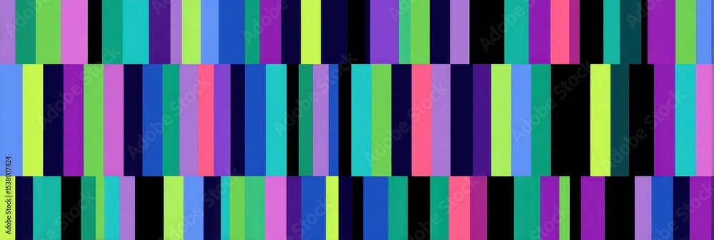 Poster Vibrant Patterns Create Discomfort Through Repetitive Color Clashes in Abstract Design