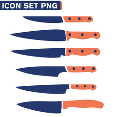 Obraz premium icone dei coltelli impostano il design icon set illustrazioni