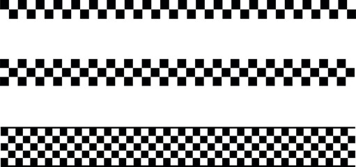 Seamless Racing Stripes Vector Set &ndash; Auto Racing Graphic Design