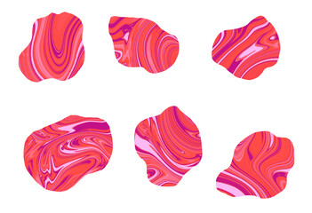 マーブル花びらセット