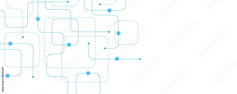 Poster abstract futuristic technology background. technology background with crossed lines and dots.