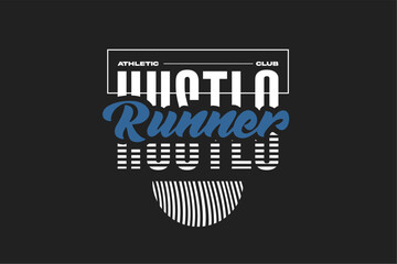 running tshirt design athletic mode, suitable for merchandise