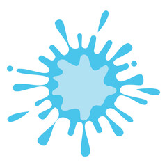 Snow paint splash vector art illustration on white background