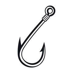 Crescent moon with arrow and anchor icon concept vector illustration