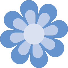 Blue Flower Icon Vector