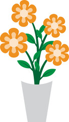 Illustration of a Yellow Flowers
