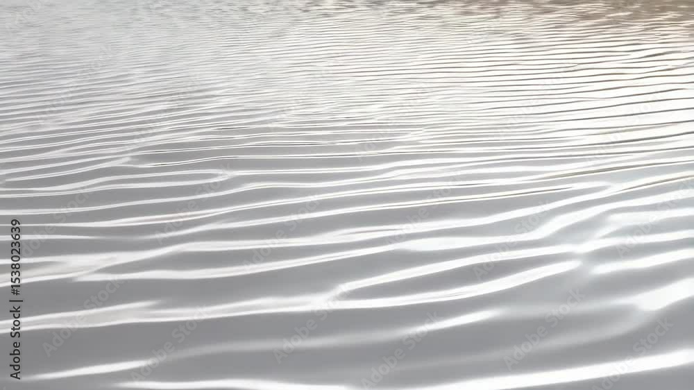Aufkleber gentle water ripples create abstract light and shadow patterns for serene, calming background textur