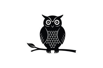 owl-sitting-on-a-branch-.eps