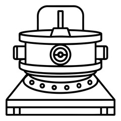 Lab Centrifuge Line Icon