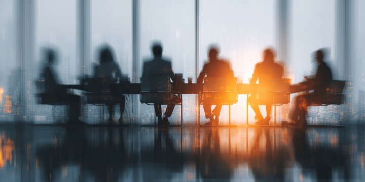boardroom business meeting discussion group of people sitting by table collaborating networking, concept of startup new business brainstorming sharing ideas. High quality