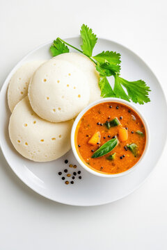 idali sambar in white plate