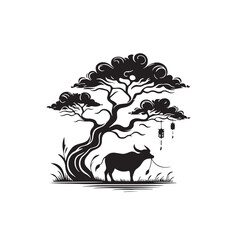 Black Pho Silhouette Vector, High Quality Illustration on White Background