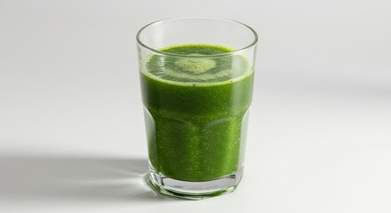 Fototapeta premium Green juice in glass