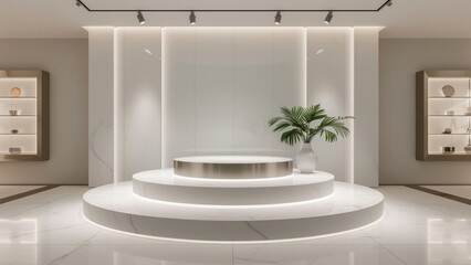 360° Product Showcase Base: Glass Display Podium for E-commerce Photography and AR