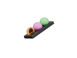 mochi icon 3d illustration render
