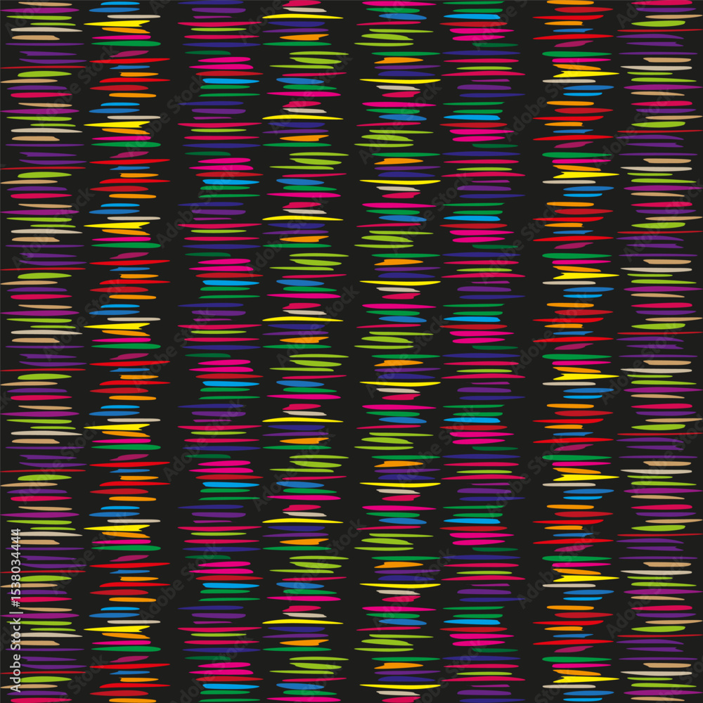 Aufkleber color brush strokes. horizontal paint lines. multicolor abstract pattern. vector vivid texture.