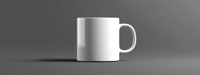 Blank white coffee mug mockup transparent background for design presentation