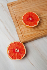 wooden hand-made snack serving tray