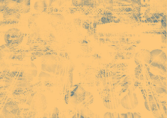 Glitch distorted geometric shape . Noise destroyed logo . Trendy defect error shapes . Glitched frame .Grunge textured . Distressed effect .Vector shapes with a halftone dots screen print texture.
