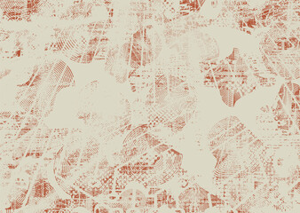 Glitch distorted geometric shape . Noise destroyed logo . Trendy defect error shapes . Glitched frame .Grunge textured . Distressed effect .Vector shapes with a halftone dots screen print texture.
