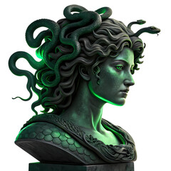Medusa Bust: A Digital Sculpture of the Gorgon