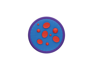 erythrocytes icon 3d illustration render