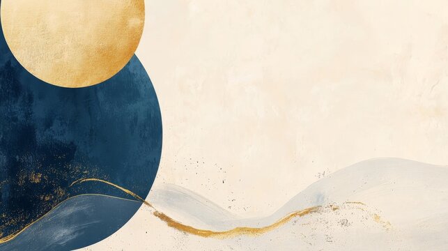 A professional and elegant LinkedIn banner featuring a warm, inviting color palette of deep blues, golds, and soft neutrals.