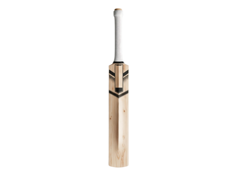 Cricket Bat Transparent Background Sports Equipment for Cricket Game Concept