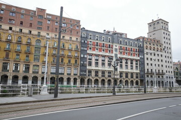 Urbanscape in the city of Bilbao, Spain
