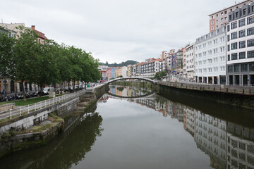 Urbanscape in the city of Bilbao, Spain
