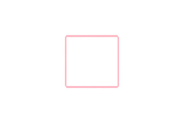Square, rectangular shape, pink, collage rectangle made from paper, photo frame on transparent background.