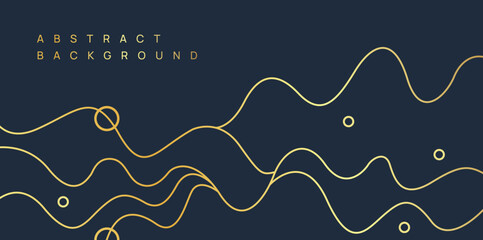 Modern background with line elements and dynamic shapes. Vector illustration.	