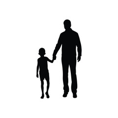 silhouette of a family