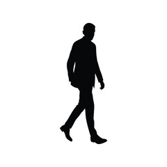 silhouette of a young man