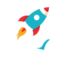 vector illustration of a rocket
