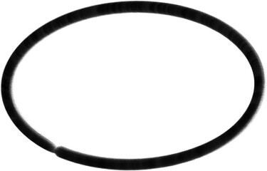  Hand Drawn Black Circle Frame Illustration