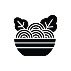 pasta plate icon vector design template simple and clean