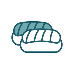 sushi icon vector design template simple and clean