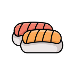 sushi icon vector design template simple and clean