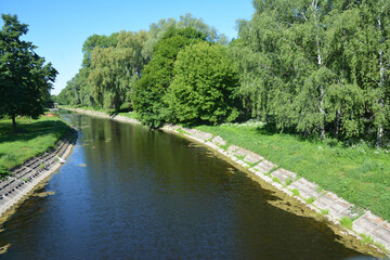 The Oster river in Nizhyn town