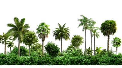 Obraz premium Rain forest trees landscape