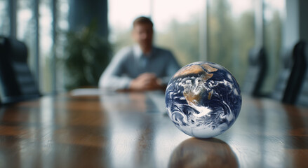 A diverse group of leaders gathers at a conference table to discuss crucial global and intergalactic policies.