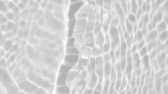 Abstract white transparent water shadow surface texture natural ripple background stop motion