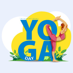 people doing asana and meditation practice for International Yoga Day on 21st June