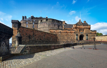 Edinburgh castle from Esplanade, Scotland