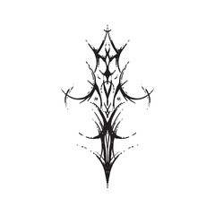 Hand drawn neo tribal tatoo 