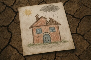 dark sketch broken family emotional struggle