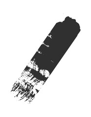 Grunge brush strokes. Ink painting. Hand drawn paintbrush shape, stain texture