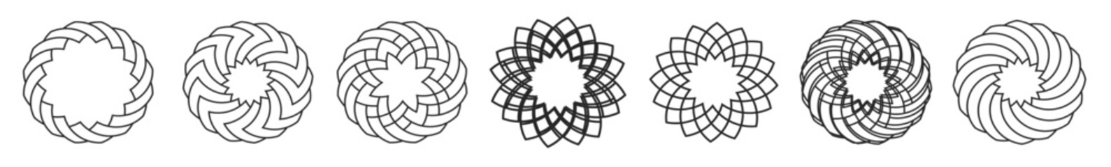 Vector set of elements for Arabic design. vector 